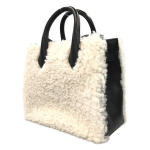 Balenciaga 2way Shearling Crossbody Handbag